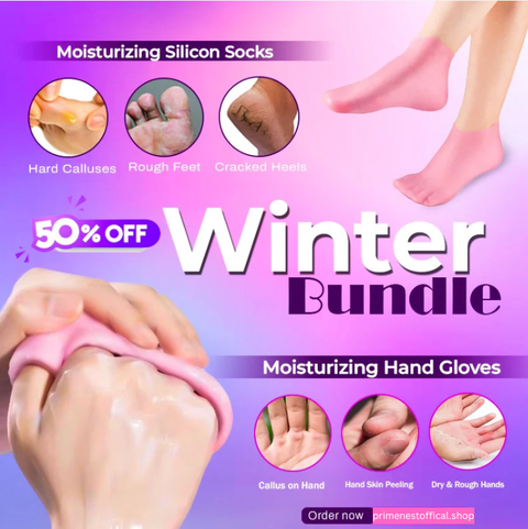 Winter Bundle Silicone Socks+Gloves(100% Premium Quality)