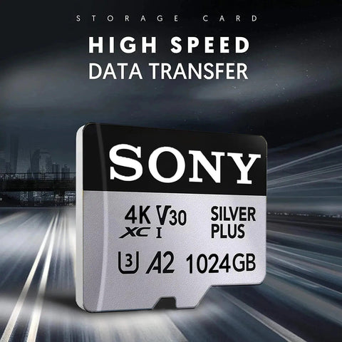 SONY Original Micro SD Card 1TB High Speed Mini SD Card U3 V30 Flash Memory Card 128GB 256GB 512GB For Phone Camera Drone