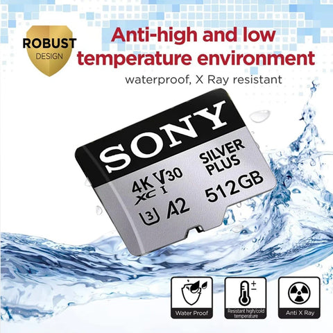 SONY Original Micro SD Card 1TB High Speed Mini SD Card U3 V30 Flash Memory Card 128GB 256GB 512GB For Phone Camera Drone