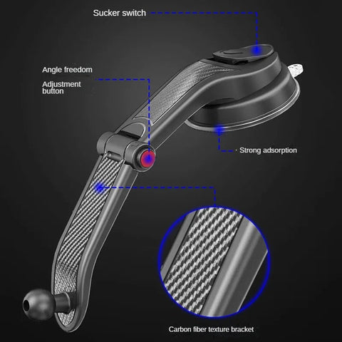 2025 New Universal Sucker Car Phone Holder Windshield Car Dashboard Mobile Cell Support Bracket For iPhone15 14 13 Xiaomi Samsun